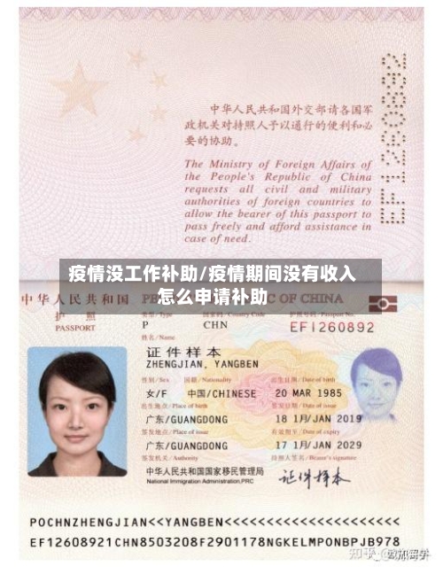 疫情没工作补助/疫情期间没有收入怎么申请补助