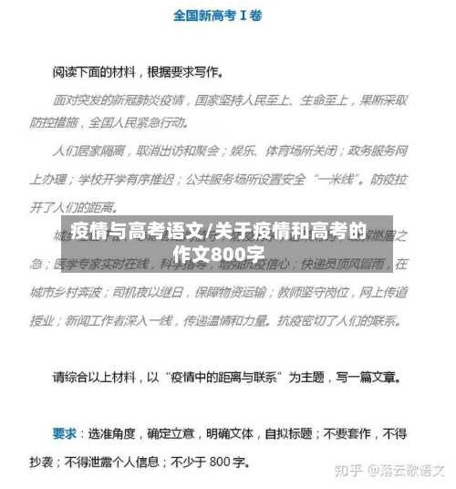 疫情与高考语文/关于疫情和高考的作文800字-第2张图片