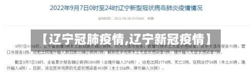 【辽宁冠肺疫情,辽宁新冠疫情】-第2张图片